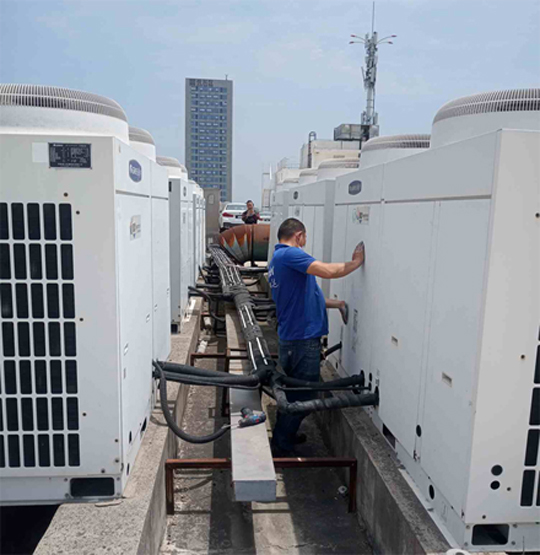 矿区中央空调制热和不制冷系统维修方法