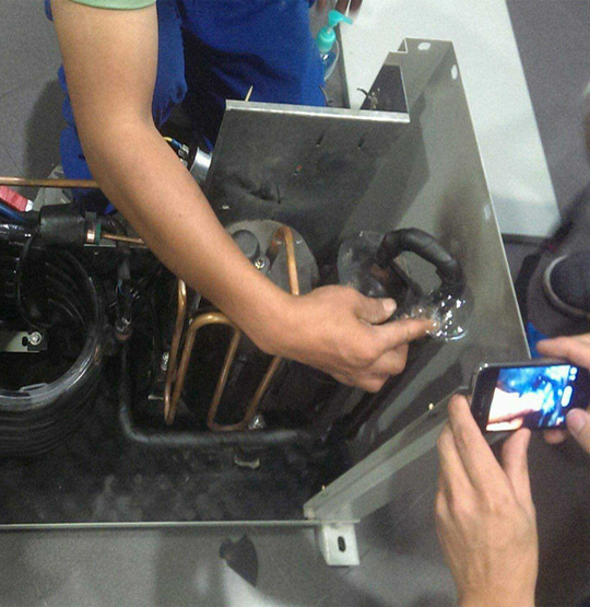 矿区维修空调制冷效果差